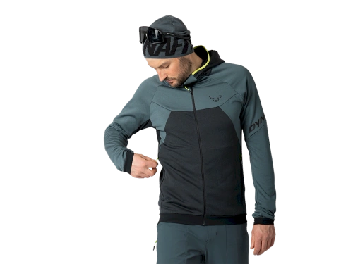 Męska bluza polarowa Dynafit TOUR WOOL THERMAL M HOODY - cinder/black