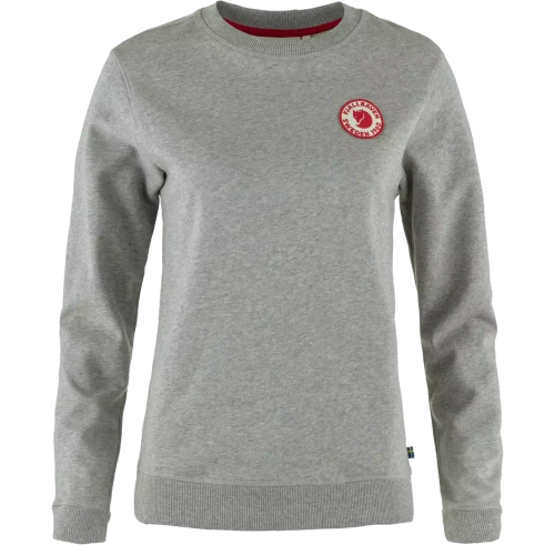 Bluza damska Fjallraven 1960 Logo Badge Sweater W - grey/melange