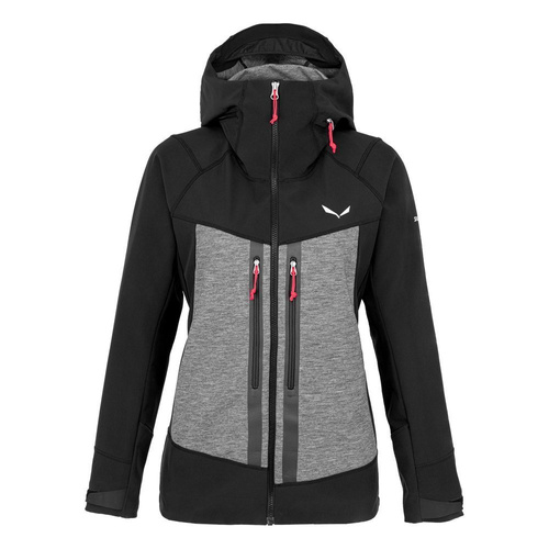 Softshell Damski Skiturowy Salewa Comici Sw/dst - black out/0624