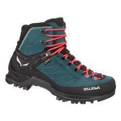 Damskie Buty Trekkingowe Wysokie Salewa Mtn Trainer MID GTX - atlantic deep