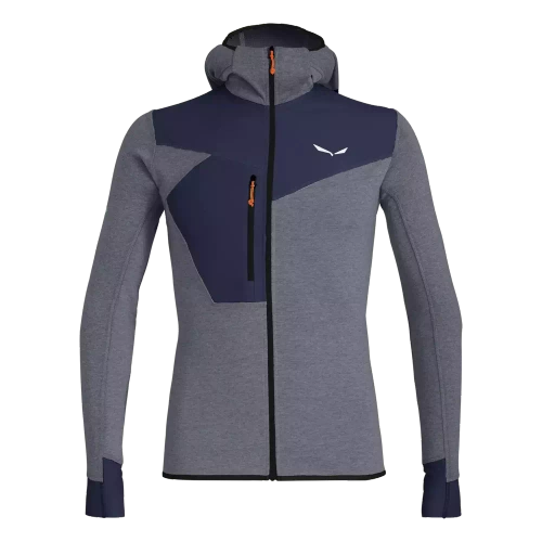 Bluza z Kapturem Salewa Puez 2 Dry M L/S Hood Fz Tee - navy blazer