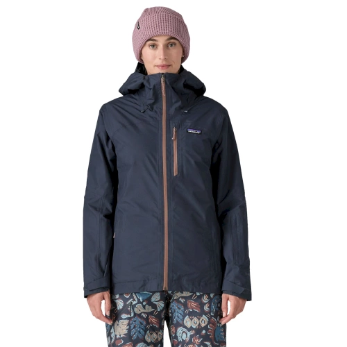 Ocieplana Kurtka Damska Patagonia W's Insulated Powder Town Jkt - Smolder Blue w/Dulse Mauve