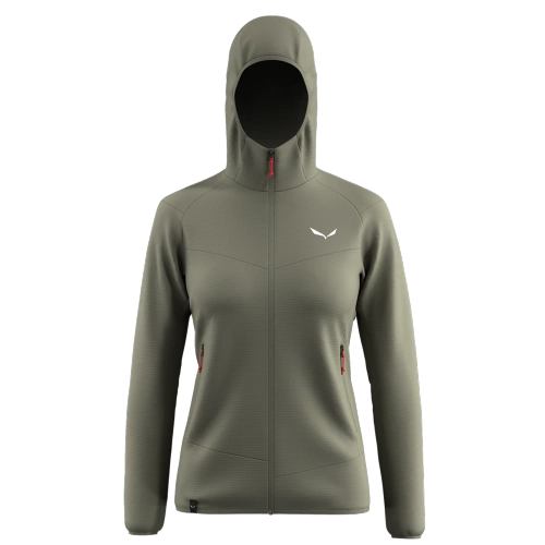 Damski Polar Trekkingowy Salewa PUEZ ALTAVIA PL HD JKT W - faded green
