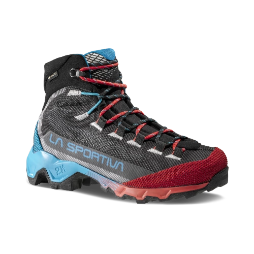 Damskie Buty Trekkingowe  La Sportiva Aequilibrium Hike Woman Gtx - Carbon/Malibu Blue