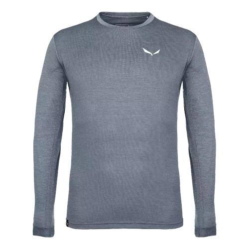 Koszulka Męska z Długim Rękawem Salewa Puez Melange Dry M L/S Tee - java blue melange