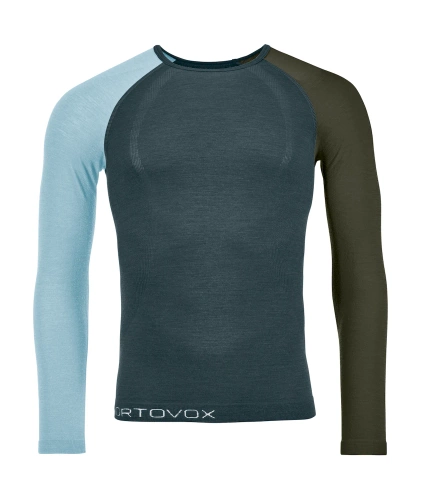Męska Koszulka z Merino Ortovox 120 Comp Light Long Sleeve M - dark arctic grey