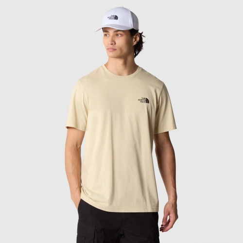 Bawełniana Koszulka Męska The North Face M Ss Simple Dome Tee - Gravel