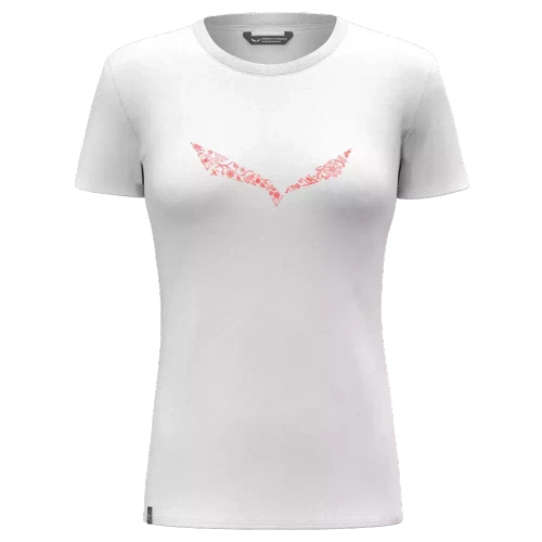 Lekka Koszulka Damska Salewa SOLID DRI-REL - white