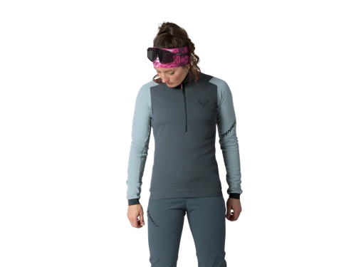 Damski techniczny polar Dynafit BLACKLIGHT THERMAL 1/2 ZIP W - cloud blue