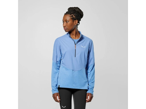 Koszulka Damska do Hikingu Salewa PEDROC DRY WIND HZ TEE W - morning blue