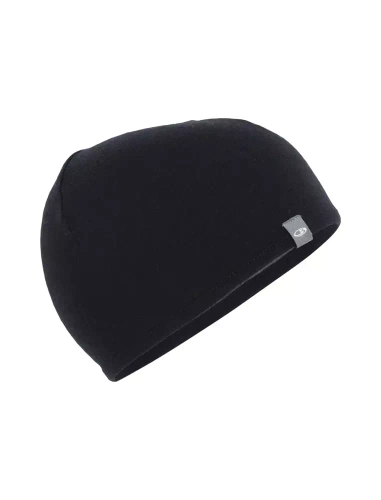 Cienka Czapka Icebreaker U Pocket Hat - Black/Gritstone Heather
