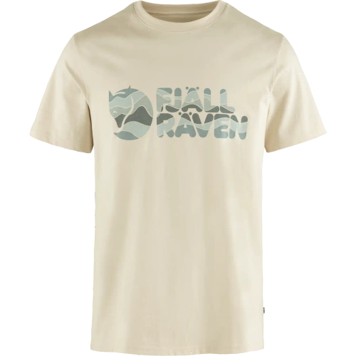 Męska Koszulka z Logo Fjallraven Multicolor Logo T-shirt M - chalk white