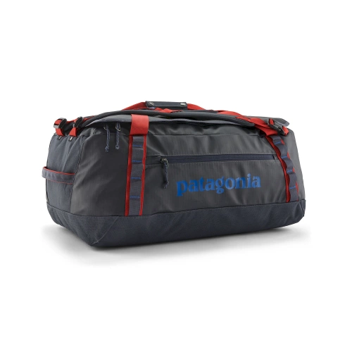 Torba turystyczna Patagonia Black Hole Duffel 55L - Smolder Blue w/ Amanita Red