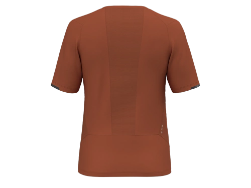 Męska Techniczna Koszulka Salewa Pedroc Dry M Hyb T-Shirt - bombay brown
