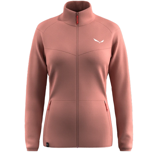 Damski Polar do Trekkingu Salewa PUEZ CAMMINO PL JKT W - desert pink