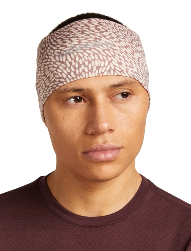 Opaska Icebreaker U Merino 200 Oasis Headband Flock - summit/snow