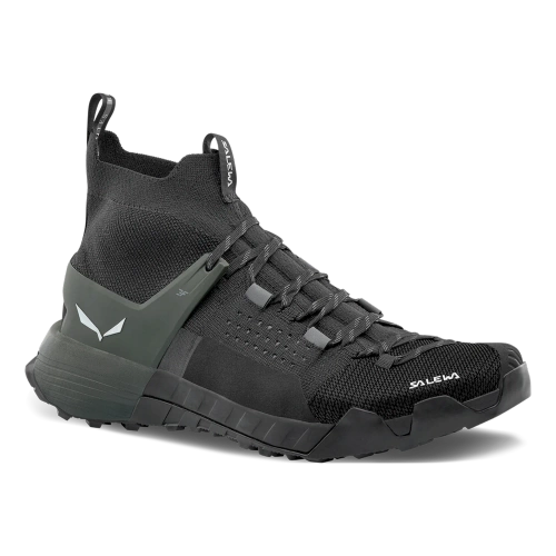 Męskie Buty Podejściowe Salewa Wildfire Nxt Knit M - onyx/dark olive