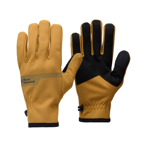 Lekkie Rękawiczki Black Diamond EVERYDAY SOFTSHELL GLOVES - flax