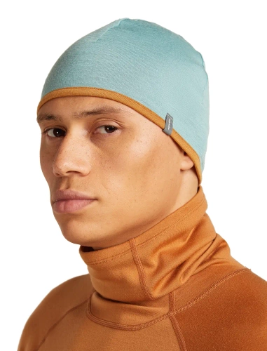 Ciepła czapka dwustronna Icebreaker U 200 Oasis Revers Beanie - hydro/trail