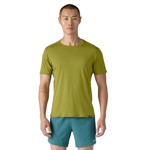 Męski T-Shirt Biegowy Patagonia M's Cap Cool Lightweight Shirt - Graze Green - Light Graze Green X-Dye