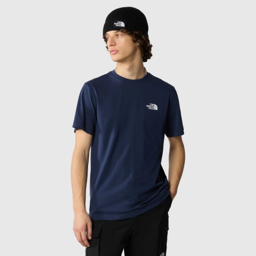 Męski T-Shirt Bawełniany The North Face M Ss Simple Dome Tee - Summit Navy