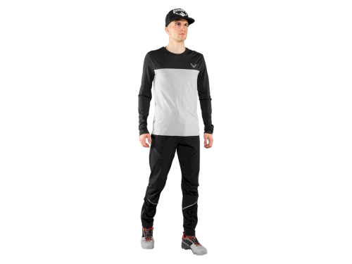 Męska Koszulka Techniczna Dynafit Traverse S-Tech Longsleeve M - black out alloy