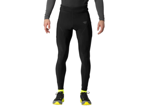 Męskie ciepłe legginsy do biegania Dynafit WINTER RUNNING TIGHTS M - black out