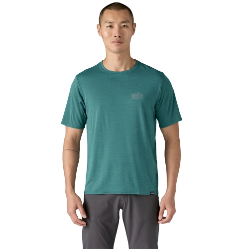 Lekka Męska Koszulka Patagonia M's Cap Cool Daily Graphic Shirt - Strataspire: Wetland Blue X-Dye