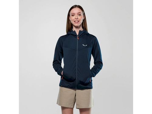 Damski Polar z Kapturem Salewa Puez Altavia Pl Hd Jkt W - navy blazer