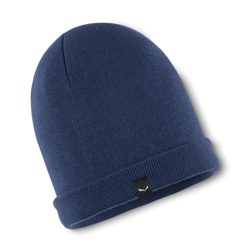 Czapka z Wełną Salewa Puez Am Beanie - dark denim