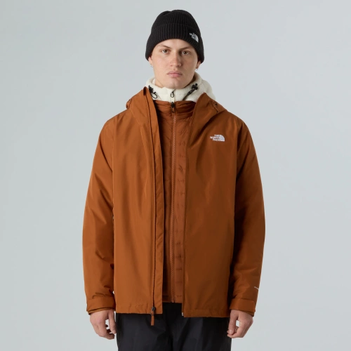 Wodoodporna Kurtka Męska z Podpinką The North Face M CARTO MONO TRICLIMATE HOODED JACKET - burnt umber