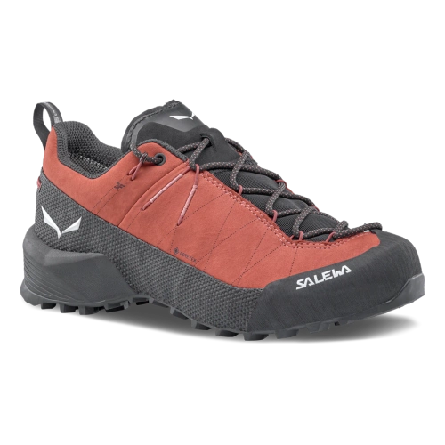Wodoodporne damskie buty podejściowe Salewa WILDFIRE LEATHER 2 GTX W - etruscan red/black