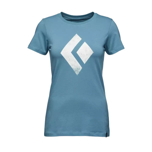 Koszulka Black Diamond W Chalked Up Ss Tee - Cerulean Blue