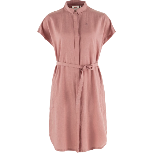 Sukienka Letnia Fjallraven Ovik Hemp Dress W - dusty rose