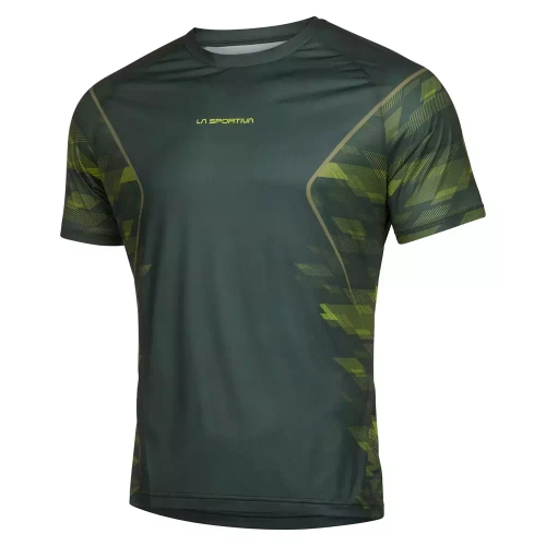 Koszulka biegowa La Sportiva Pacer T-Shirt M - Forest/Lime Punch