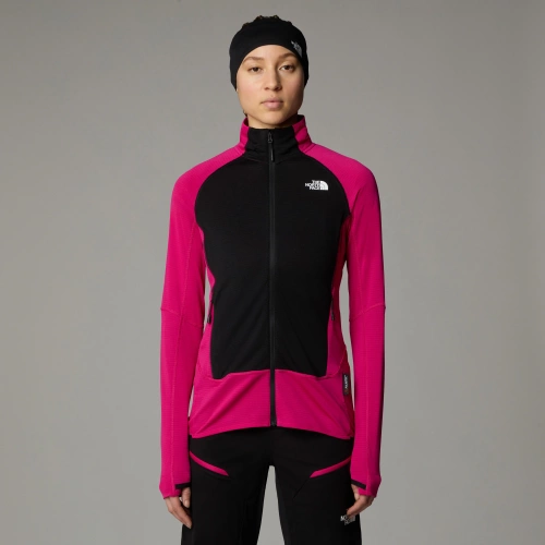 Damski Polar The North Face W Bolt Polartec Jacket - Pink Primrose/Tnf Black