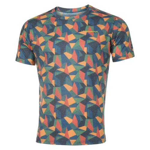 Męska Koszulka La Sportiva Dimension T-Shirt M - Storm Blue/Hawaiian Sun