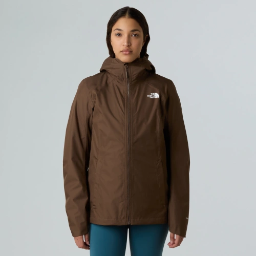 Damska kurtka przeciwdeszczowa 3w1 The North Face W QUEST TRICLIMATE - EU - smokey brown/mocha brown