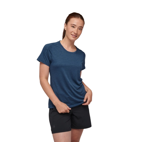 Damska Koszulka Black Diamond W Lightwire Ss Tech Tee - Ink Blue