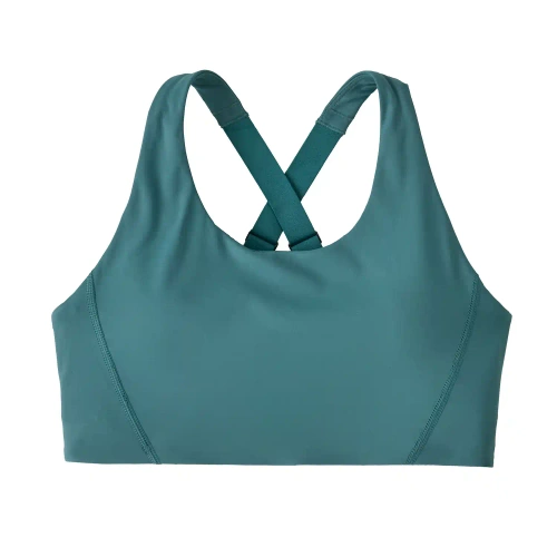 Damski Biustonosz Patagonia W's Shadowlite Mid Impact Adjustable Bra - Wetland Blue