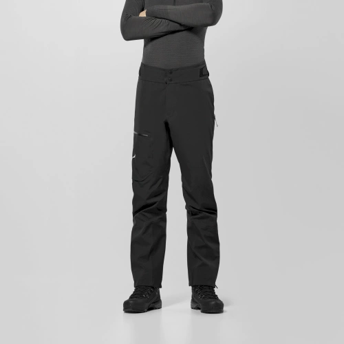 Męskie Spodnie Przeciwdeszczowe Salewa ORTLES GTX 3L EPE PANTS M - black out