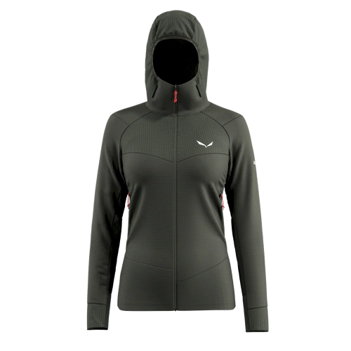 Damski Polar Wspinaczkowy Salewa Agner Pl W Hd Jacket - dark olive
