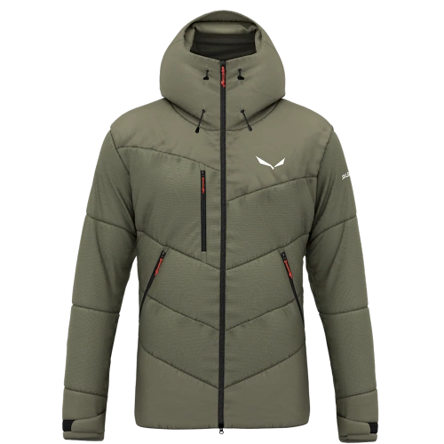 Gruba kurtka puchowa Salewa ORTLES HEAVY2 PTX/RDS DWN M JKT - faded green