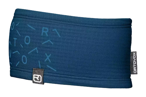 Ciepła Opaska na Głowę Ortovox Fleece Light Grid Headband - petrol blue