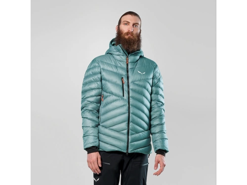 Męska Ocieplana Kurtka Puchowa Salewa ORTLES MED 3 RDS DWN JACKET M - willow