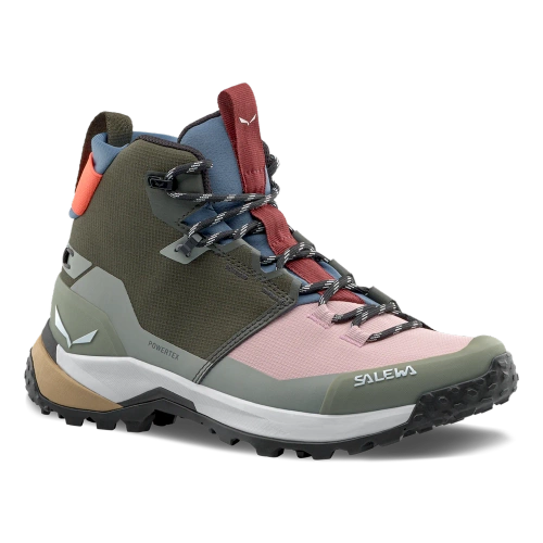 Damskie Buty Trekkingowe Salewa Puez 2 Mid PTX W - dark olive/shadow