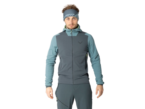 Męski Polar Skiturowy Dynafit BLACKLIGHT THERM HOODED JKT M - smoke blue