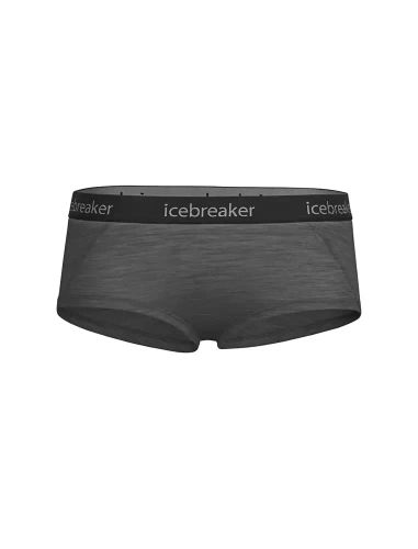 Wełniane Bokserki damskie Icebreaker W Sprite Hot pants - Gritstone Heather