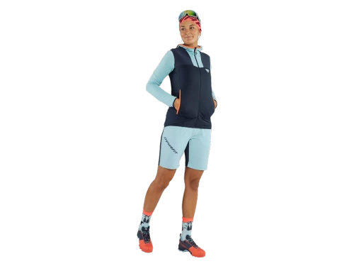 Bluza polarowa dla kobiet Dynafit Traverse Ptc Hooded Jkt W - marine blue blueberry