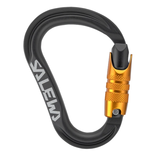 Karabinek do wspinaczki HMS Salewa Ortles Hms C.3 M Carabiner - black/orange